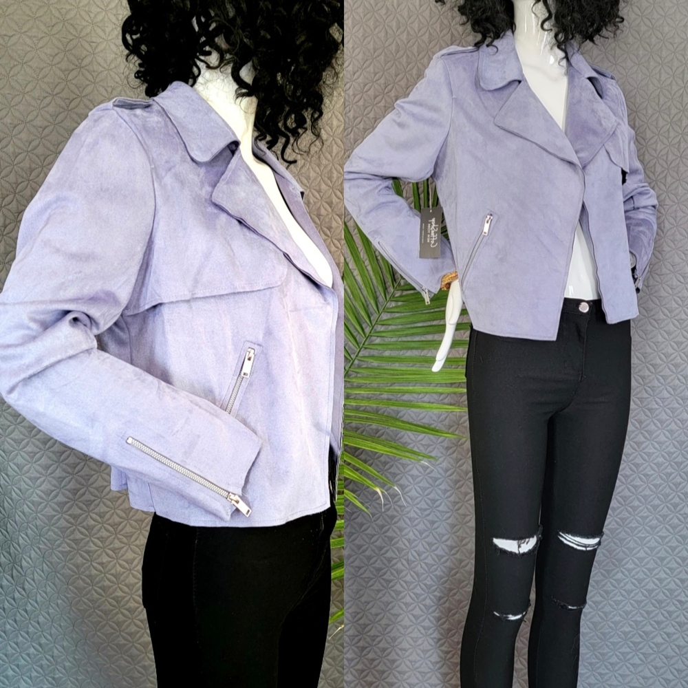 CoffeeShop Lavender Faux Suede 🧥